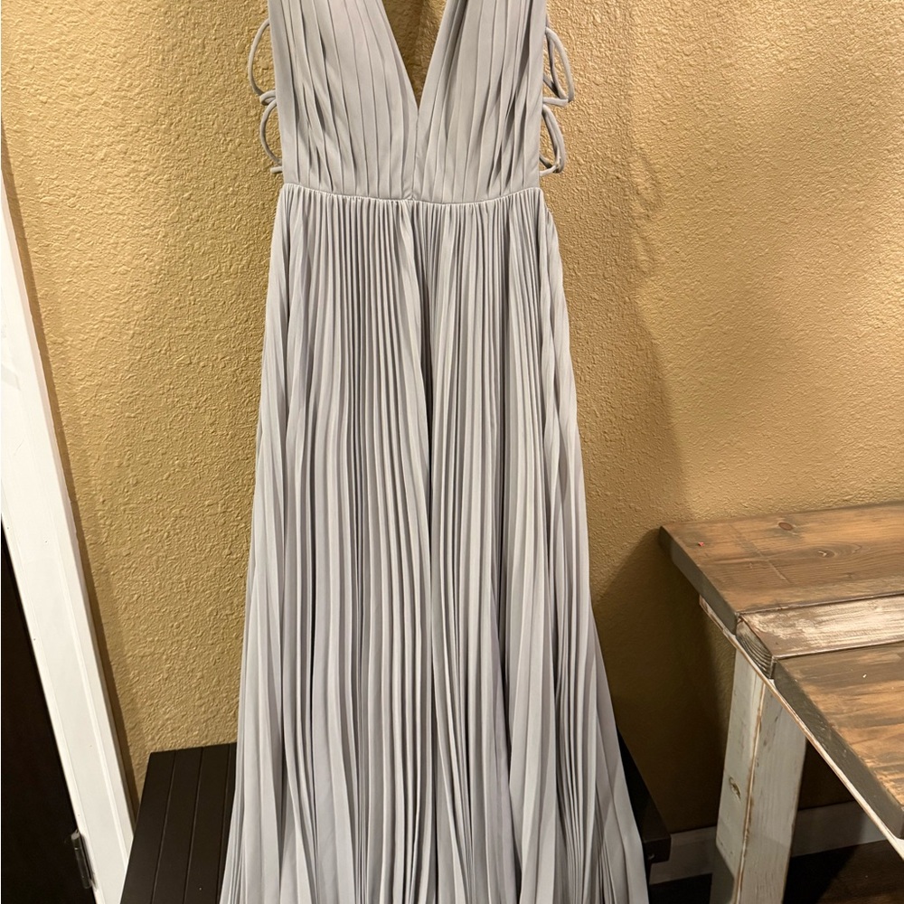 Free People Backless Gray Maxi Dress